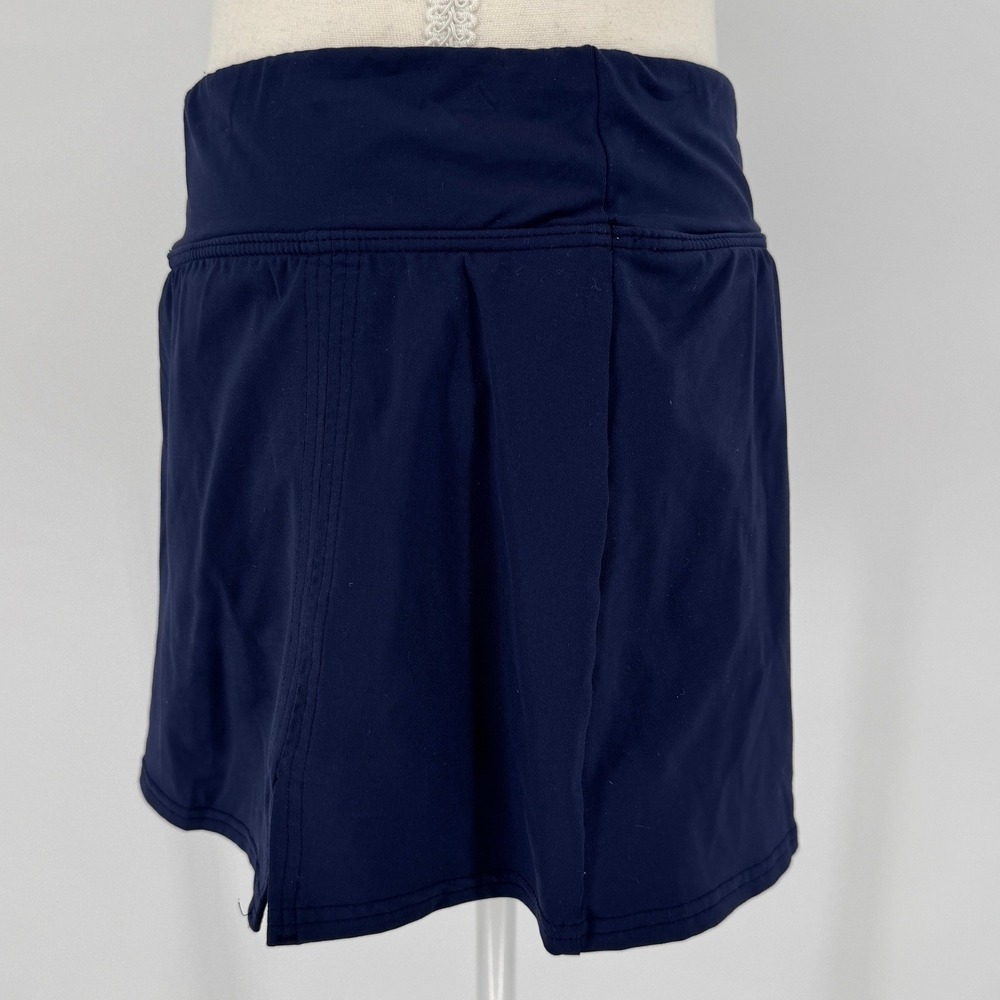 Lands End Swim Skirt‎ Navy Blue Womens 8 Athletic Beach Skort Coastal Activewear - Picture 3 of 8